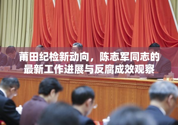莆田紀檢新動向，陳志軍同志的最新工作進展與反腐成效觀察