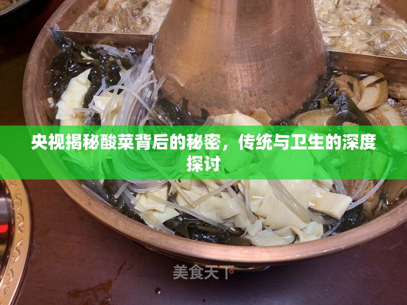 央視揭秘酸菜背后的秘密，傳統(tǒng)與衛(wèi)生的深度探討