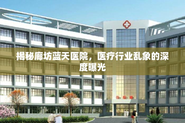 揭秘廊坊藍天醫(yī)院，醫(yī)療行業(yè)亂象的深度曝光