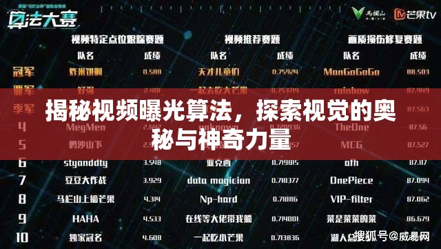 揭秘視頻曝光算法，探索視覺的奧秘與神奇力量