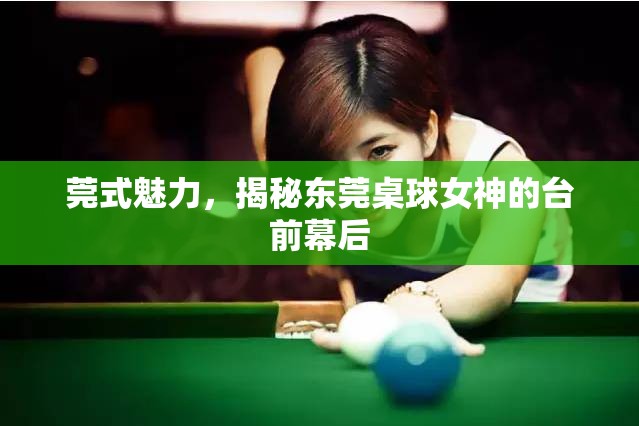 莞式魅力，揭秘東莞桌球女神的臺前幕后