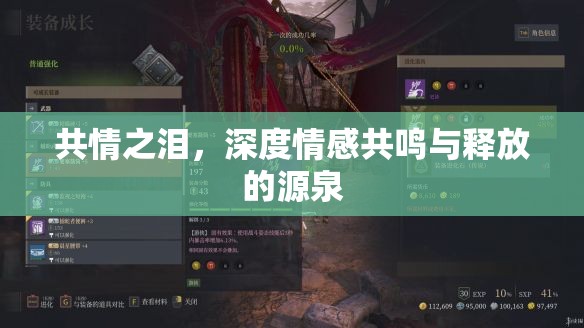 共情之淚，深度情感共鳴與釋放的源泉