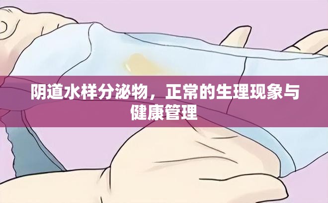 陰道水樣分泌物，正常的生理現(xiàn)象與健康管理