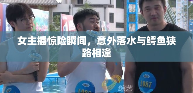 女主播驚險(xiǎn)瞬間，意外落水與鱷魚狹路相逢