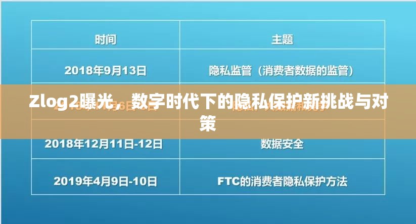 Zlog2曝光，數字時代下的隱私保護新挑戰(zhàn)與對策