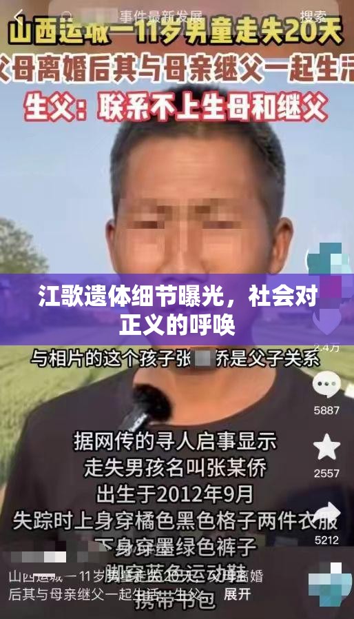 江歌遺體細節(jié)曝光，社會對正義的呼喚
