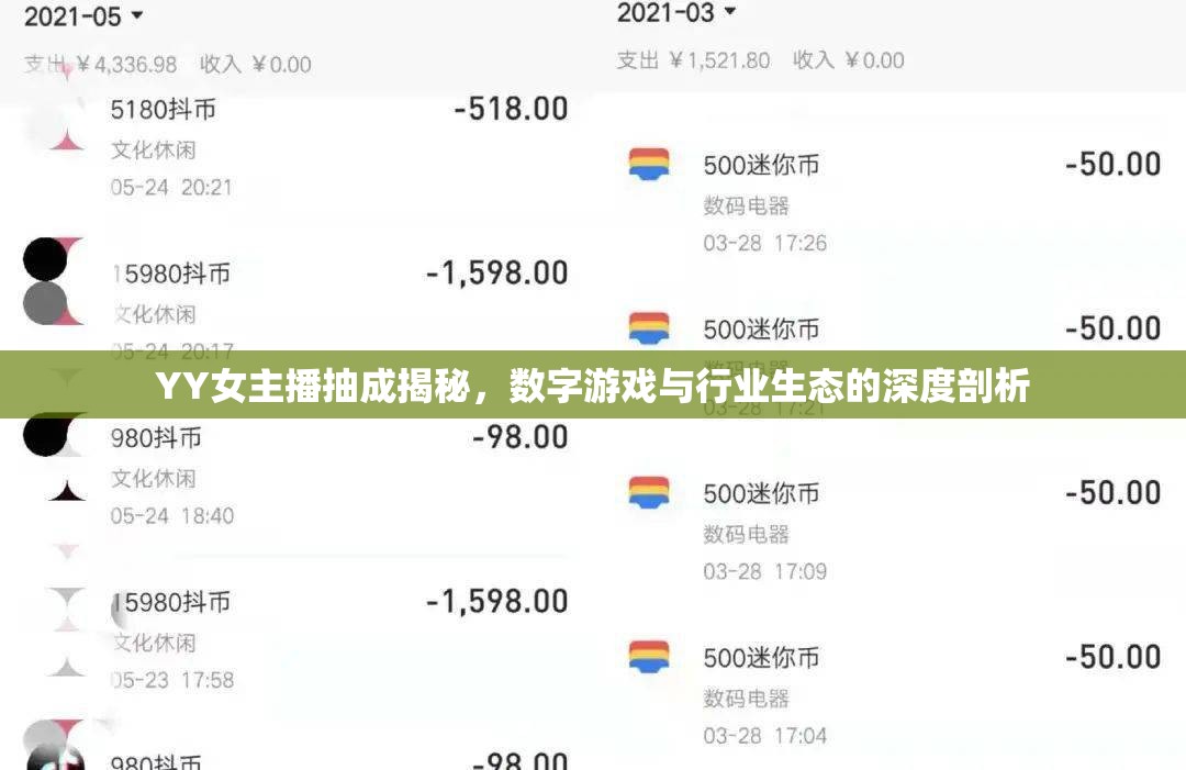 YY女主播抽成揭秘，數(shù)字游戲與行業(yè)生態(tài)的深度剖析