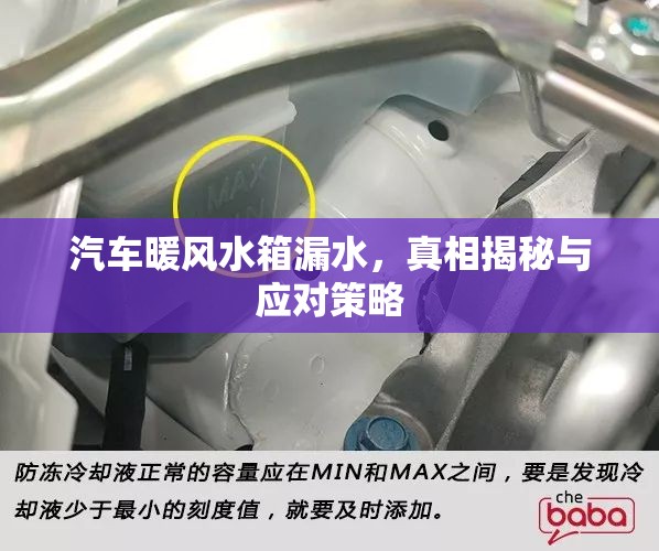 汽車暖風(fēng)水箱漏水，真相揭秘與應(yīng)對策略