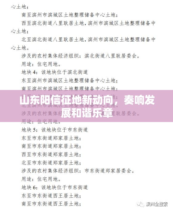 山東陽(yáng)信征地新動(dòng)向，奏響發(fā)展和諧樂(lè)章