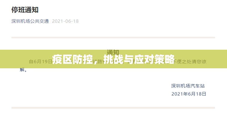 疫區(qū)防控，挑戰(zhàn)與應(yīng)對(duì)策略