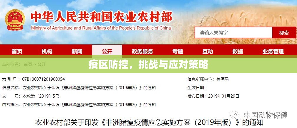 疫區(qū)防控，挑戰(zhàn)與應(yīng)對(duì)策略