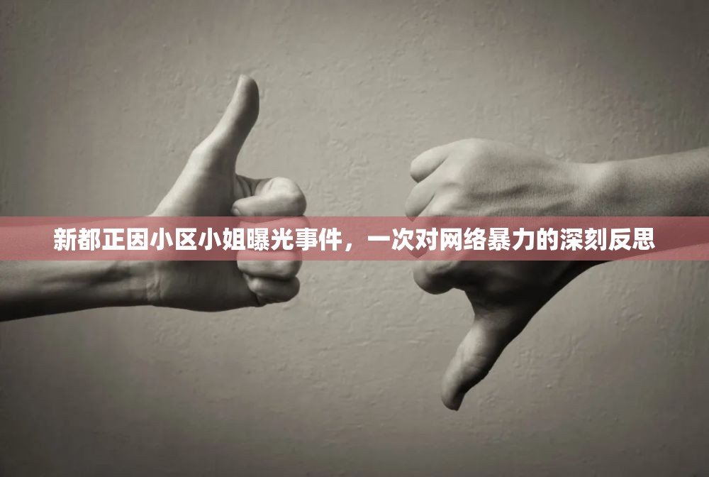 新都正因小區(qū)小姐曝光事件，一次對網(wǎng)絡(luò)暴力的深刻反思