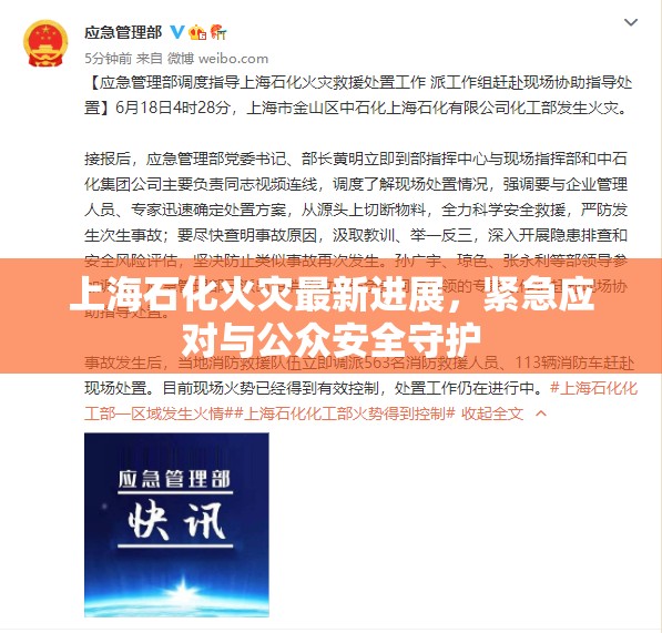 上海石化火災最新進展，緊急應對與公眾安全守護