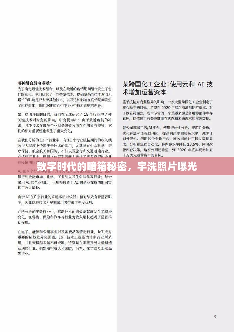 數(shù)字時(shí)代的暗箱秘密，宇洗照片曝光