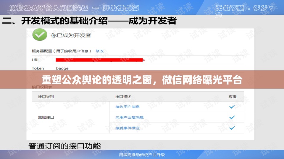 重塑公眾輿論的透明之窗，微信網(wǎng)絡(luò)曝光平臺(tái)