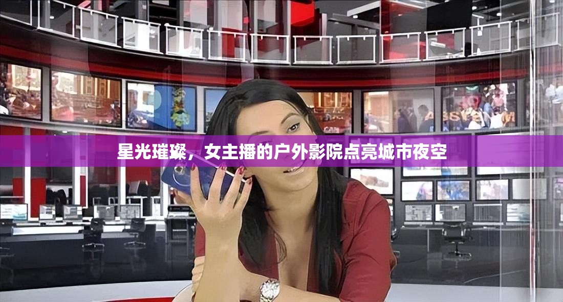 星光璀璨，女主播的戶外影院點(diǎn)亮城市夜空