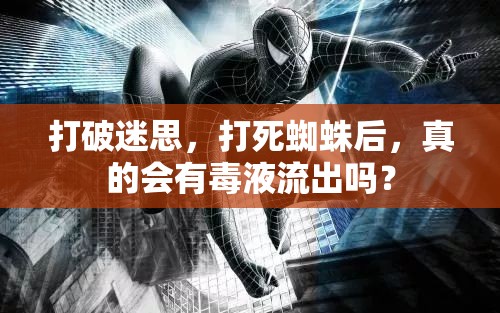 打破迷思，打死蜘蛛后，真的會(huì)有毒液流出嗎？