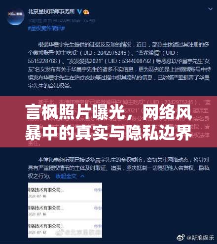 言楓照片曝光，網(wǎng)絡(luò)風(fēng)暴中的真實與隱私邊界