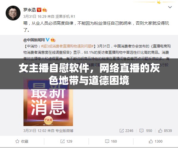 女主播自慰軟件，網(wǎng)絡(luò)直播的灰色地帶與道德困境