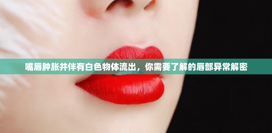 嘴唇腫脹并伴有白色物體流出，你需要了解的唇部異常解密