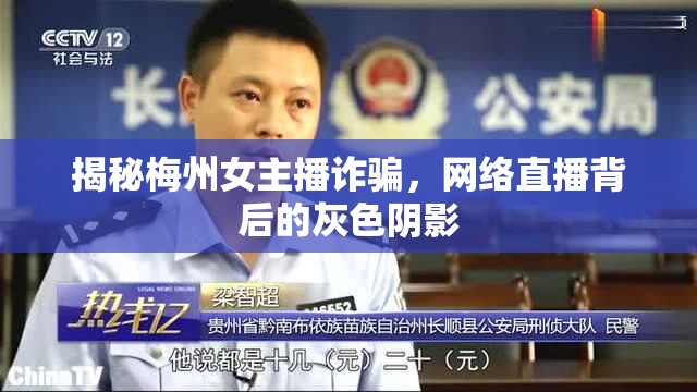 揭秘梅州女主播詐騙，網(wǎng)絡(luò)直播背后的灰色陰影