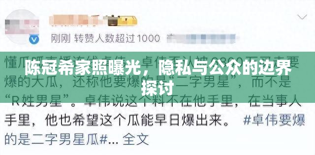 陳冠希家照曝光，隱私與公眾的邊界探討