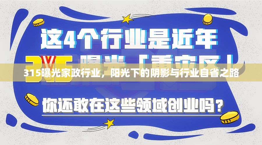 315曝光家政行業(yè)，陽光下的陰影與行業(yè)自省之路