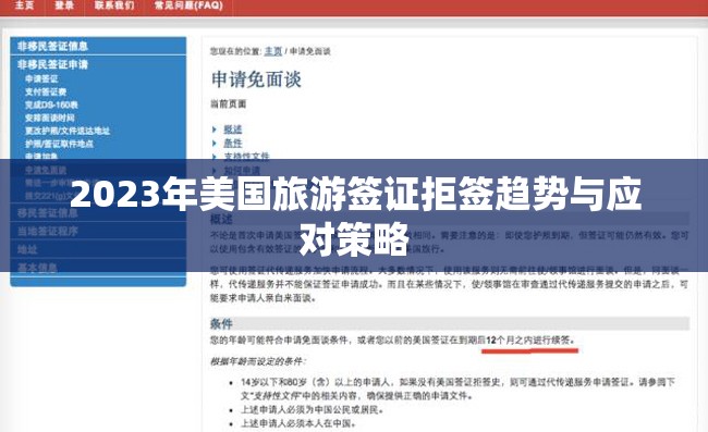 2023年美國(guó)旅游簽證拒簽趨勢(shì)與應(yīng)對(duì)策略