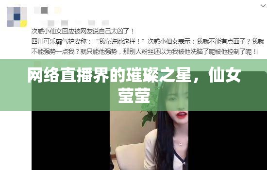 網(wǎng)絡(luò)直播界的璀璨之星，仙女瑩瑩
