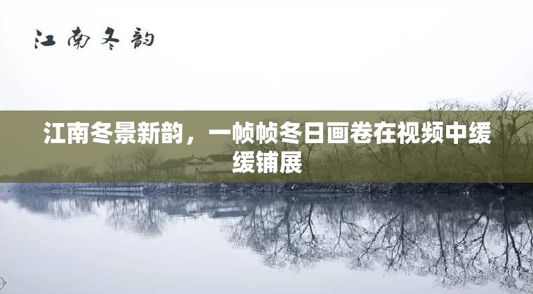 江南冬景新韻，一幀幀冬日畫卷在視頻中緩緩鋪展