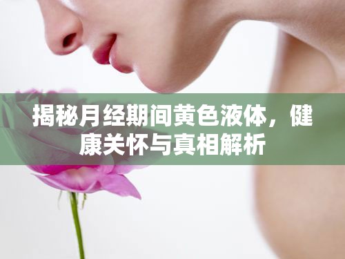 揭秘月經期間黃色液體，健康關懷與真相解析