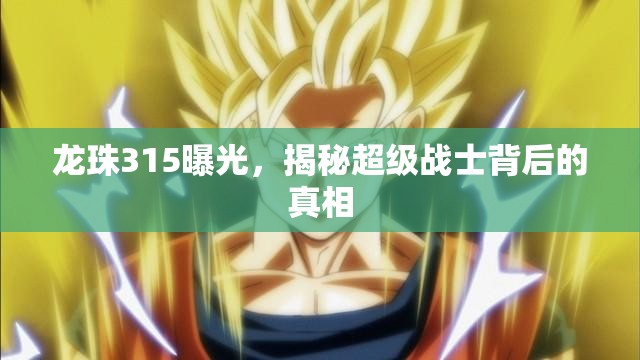 龍珠315曝光，揭秘超級戰(zhàn)士背后的真相