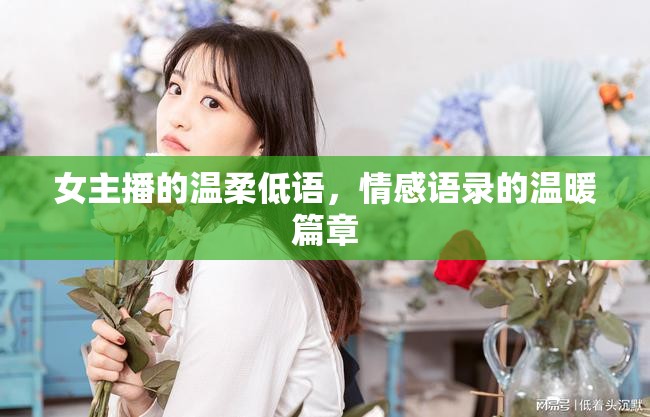 女主播的溫柔低語，情感語錄的溫暖篇章