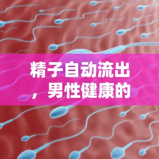 精子自動流出，男性健康的小秘密與大疑惑