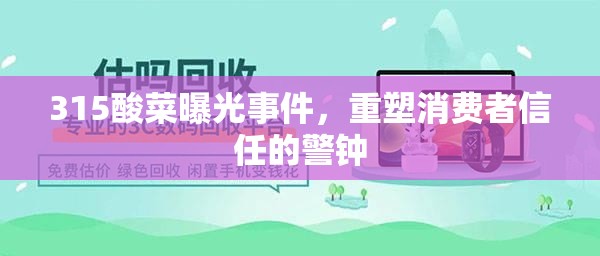 315酸菜曝光事件，重塑消費(fèi)者信任的警鐘