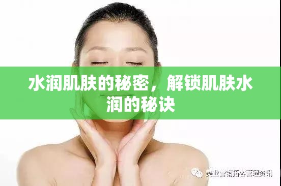 水潤(rùn)肌膚的秘密，解鎖肌膚水潤(rùn)的秘訣