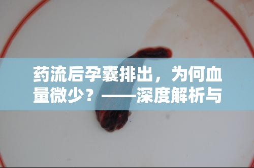 藥流后孕囊排出，為何血量微少？——深度解析與安心指南
