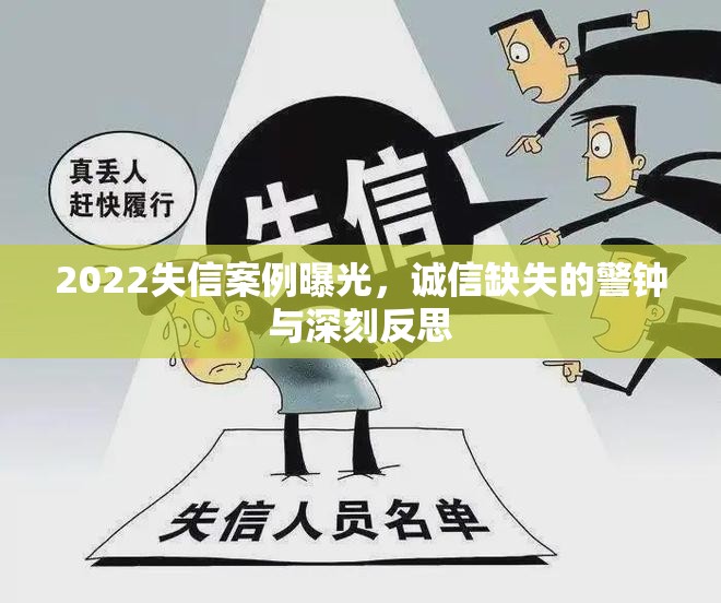 2022失信案例曝光，誠信缺失的警鐘與深刻反思