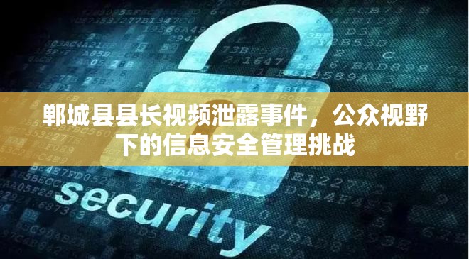 鄲城縣縣長(zhǎng)視頻泄露事件，公眾視野下的信息安全管理挑戰(zhàn)