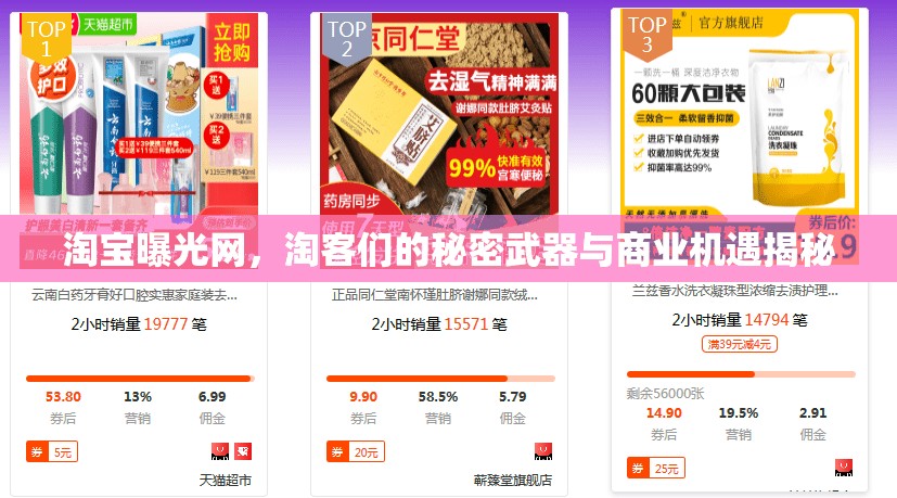 淘寶曝光網(wǎng)，淘客們的秘密武器與商業(yè)機遇揭秘