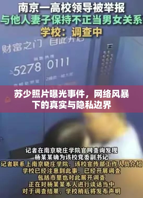 蘇少照片曝光事件，網(wǎng)絡(luò)風(fēng)暴下的真實(shí)與隱私邊界