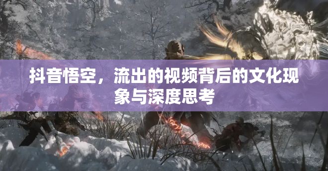 抖音悟空，流出的視頻背后的文化現(xiàn)象與深度思考