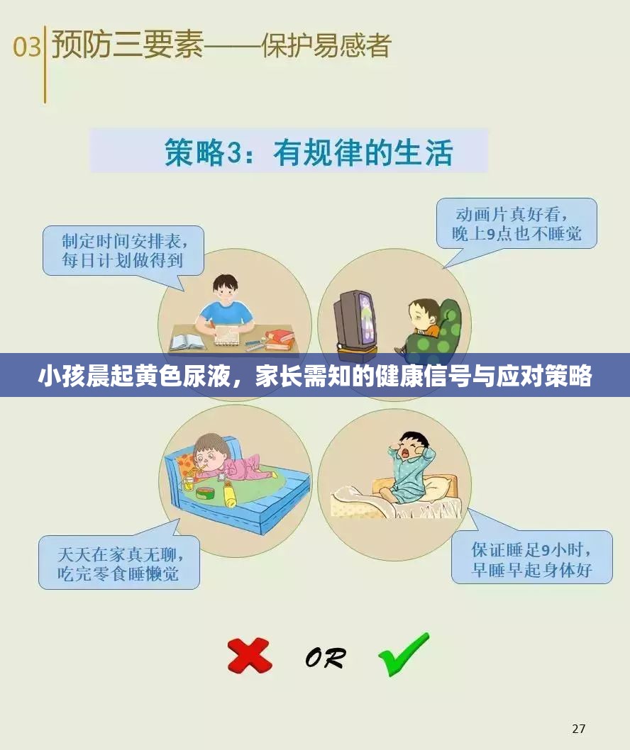小孩晨起黃色尿液，家長需知的健康信號與應對策略