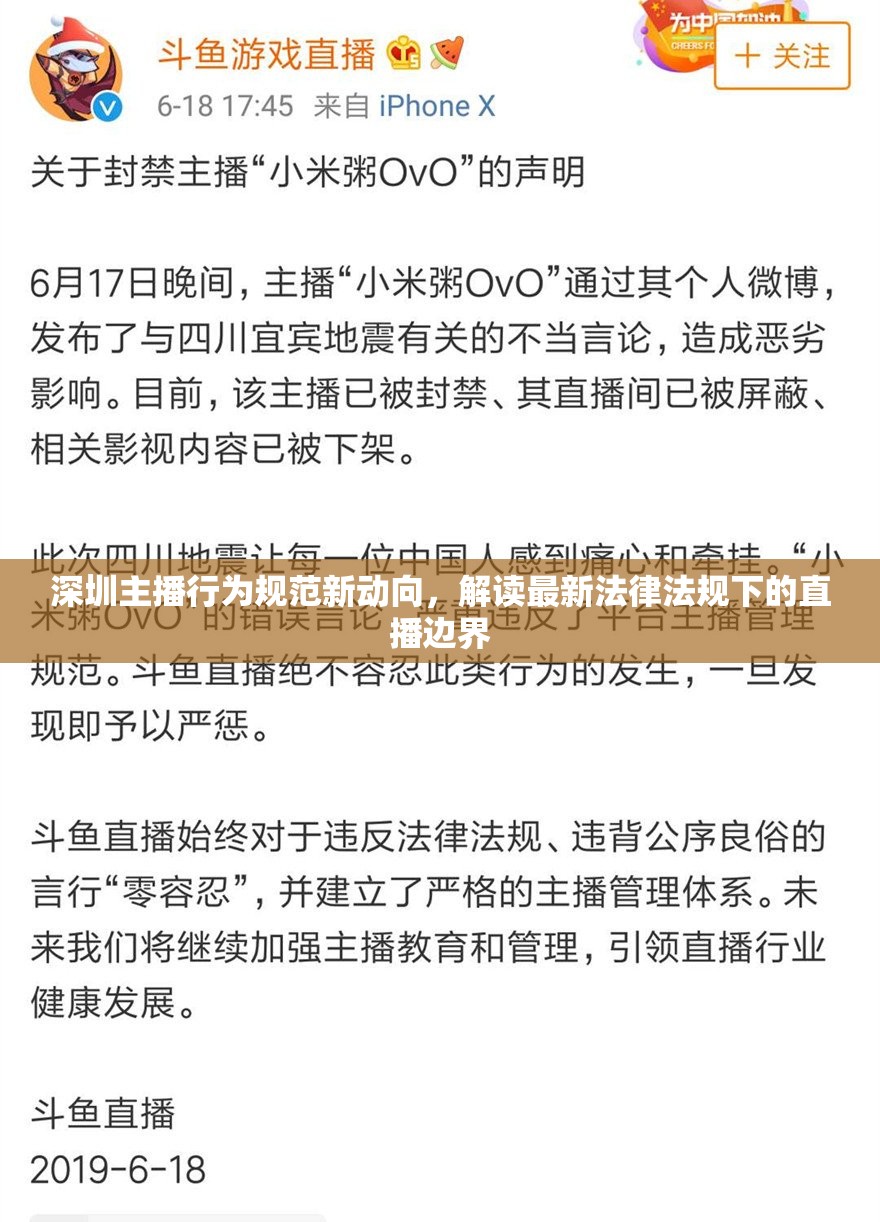 深圳主播行為規(guī)范新動向，解讀最新法律法規(guī)下的直播邊界