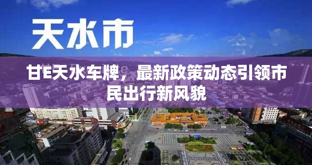 甘E天水車牌，最新政策動(dòng)態(tài)引領(lǐng)市民出行新風(fēng)貌