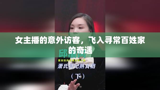 女主播的意外訪客，飛入尋常百姓家的奇遇