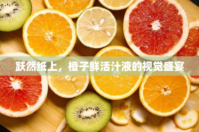 躍然紙上，橙子鮮活汁液的視覺盛宴