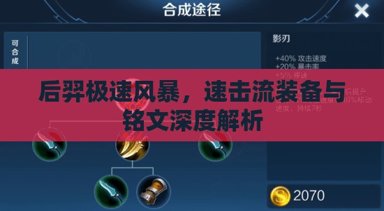 后羿極速風(fēng)暴，速擊流裝備與銘文深度解析