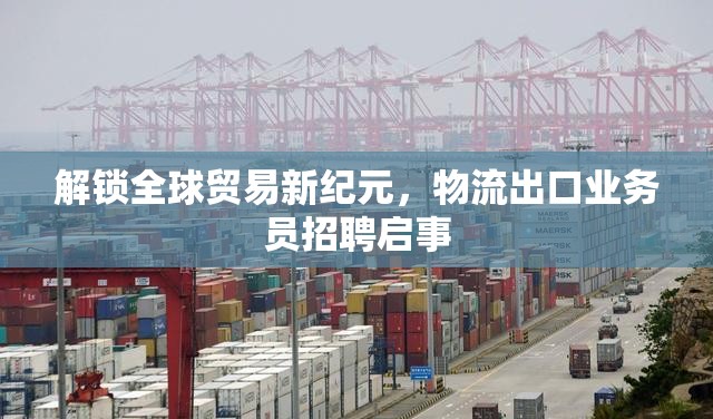 解鎖全球貿(mào)易新紀(jì)元，物流出口業(yè)務(wù)員招聘啟事