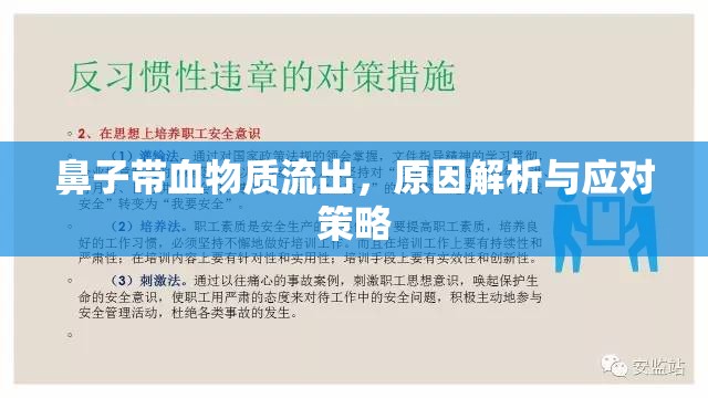 鼻子帶血物質(zhì)流出，原因解析與應(yīng)對(duì)策略